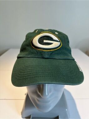 NFL Green Bay Packers Dark Green Hat with White and Gold Logo